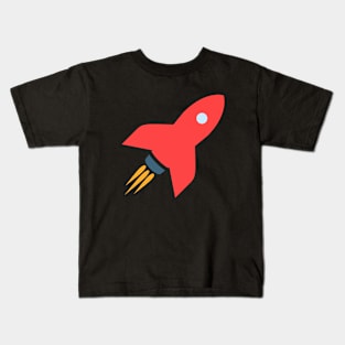 Rocket Speeding Spaceship Kids T-Shirt